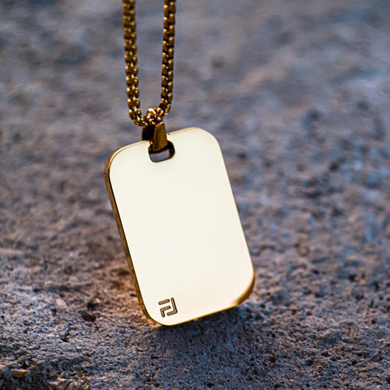 Classic ID Necklace in Gold